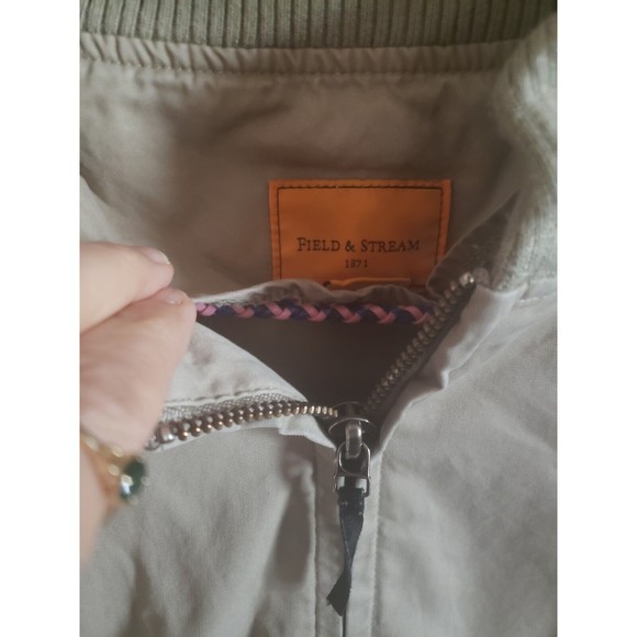 Mens Field And Stream Fishing Jacket Size XL Beige Casual Hiking Windbreaker - Picture 4 of 9